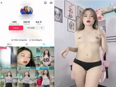 Chơi em hot tiktoker da trắng cực mượt